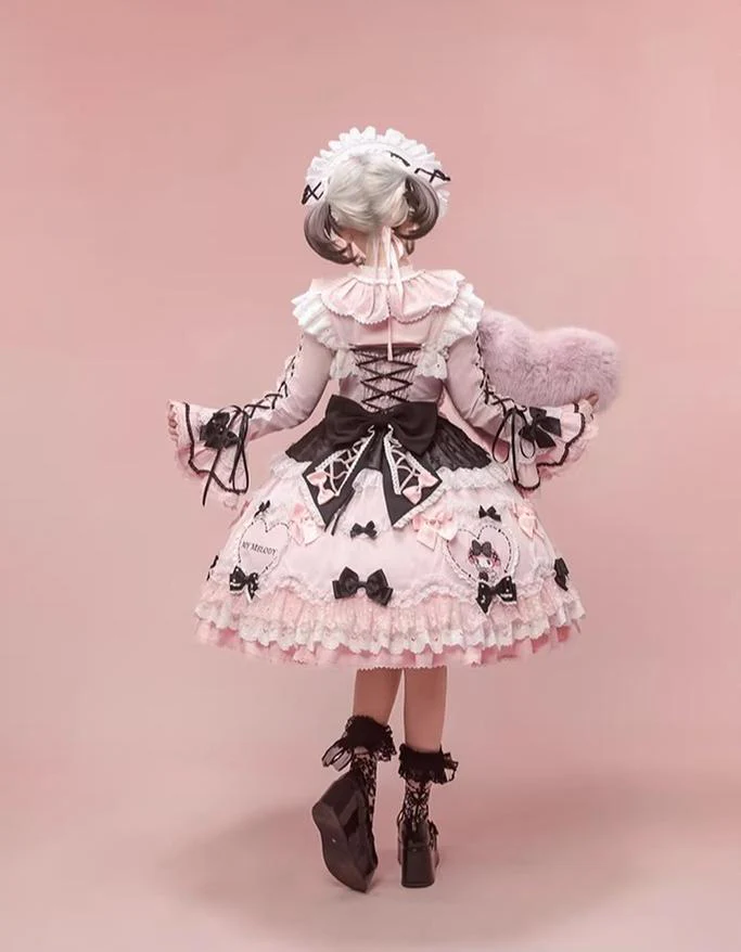 IP Collaboration Sweet Lolita JSK Dress Set, Melody Details - Image 3