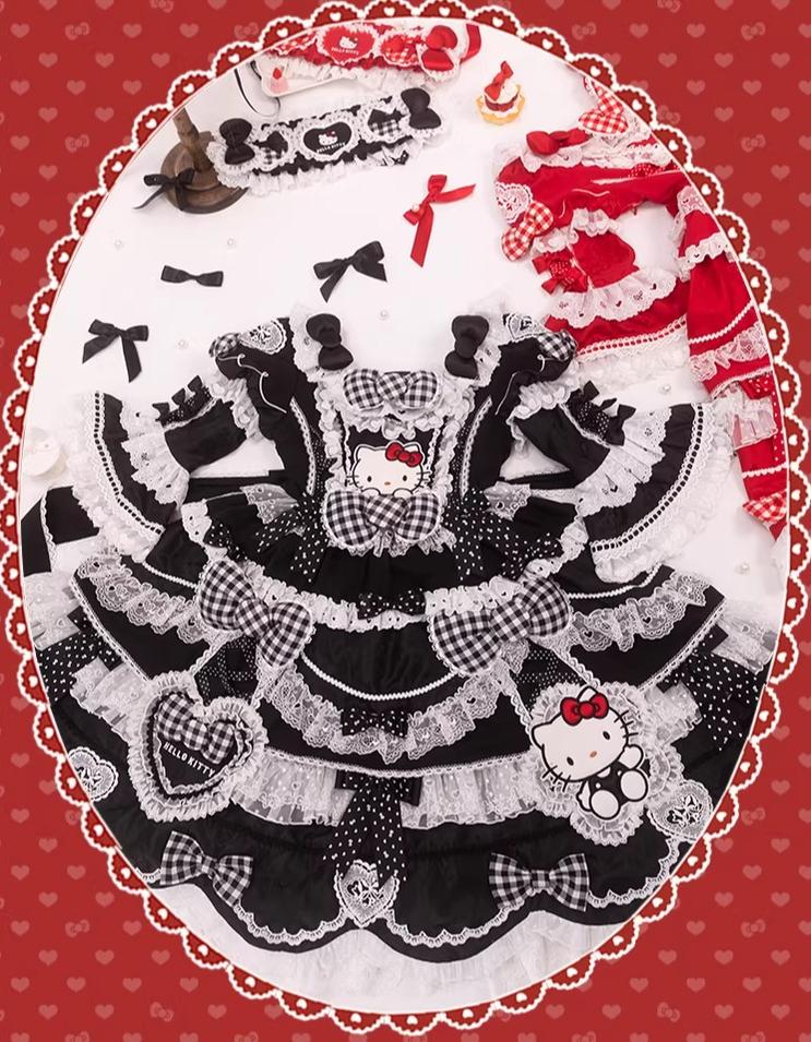 IP Collaboration Sweet Lolita OP Dress, Kitty Details - Image 22