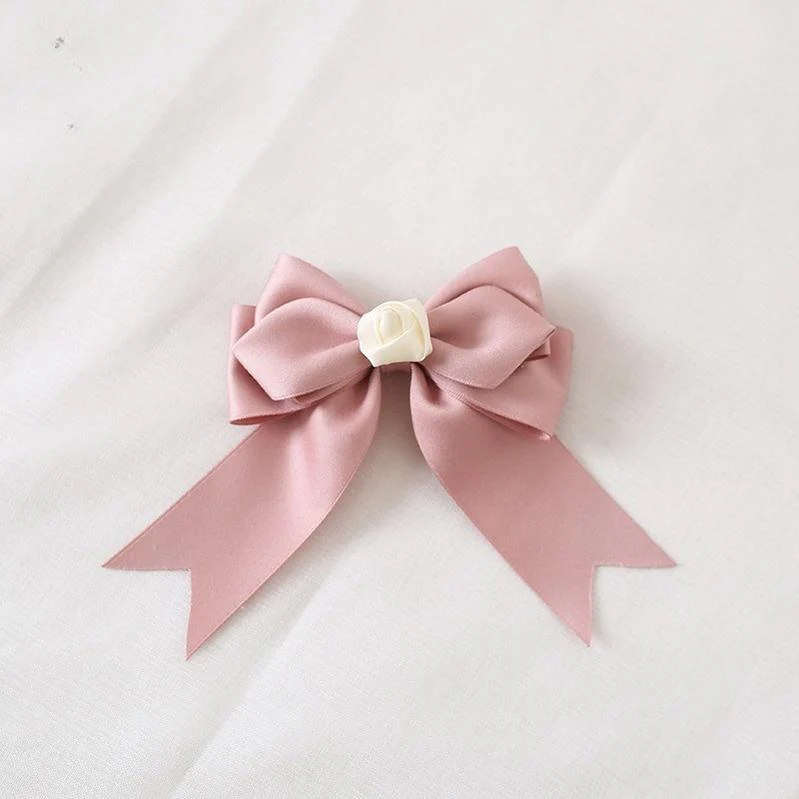 Xiaogui - Ivory & Pink Sweet Lolita Headdress Bridal Lace Headwear - Image 13