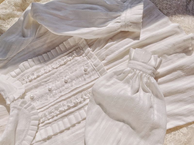 J-fashion Ruffle Cotton Lolita Blouse - Image 11