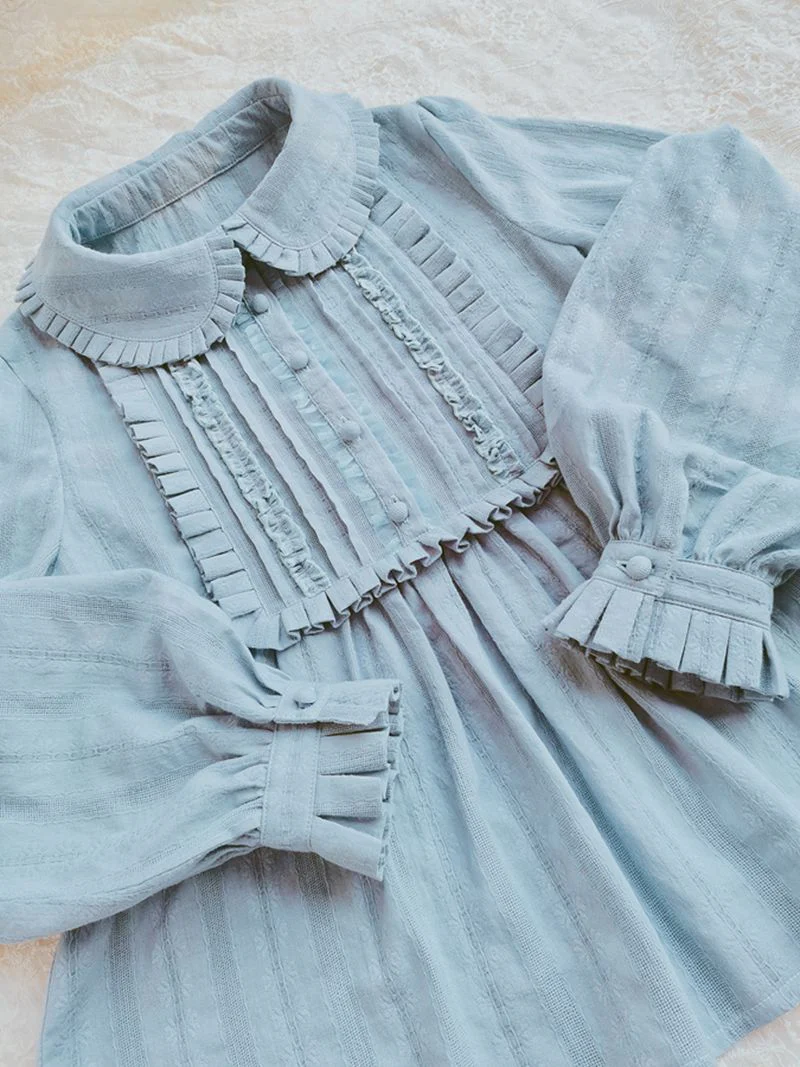 J-fashion Ruffle Cotton Lolita Blouse - Image 16