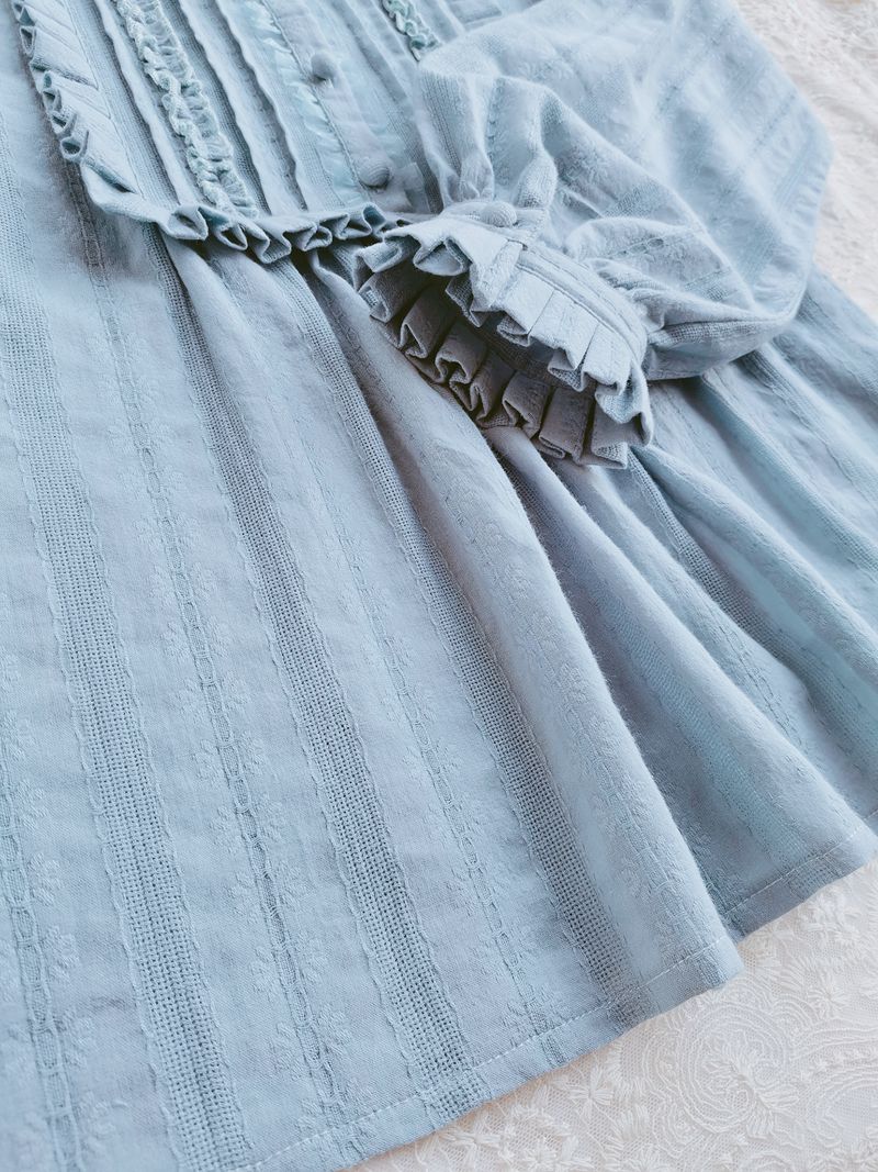 J-fashion Ruffle Cotton Lolita Blouse - Image 17
