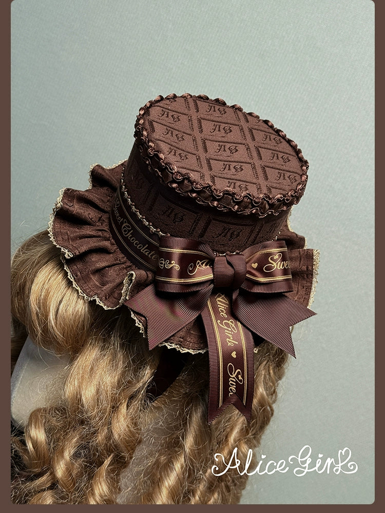 Alice Girl - Bear Chocolate Slab - Jacquard Classic Lolita Accessories - Image 5