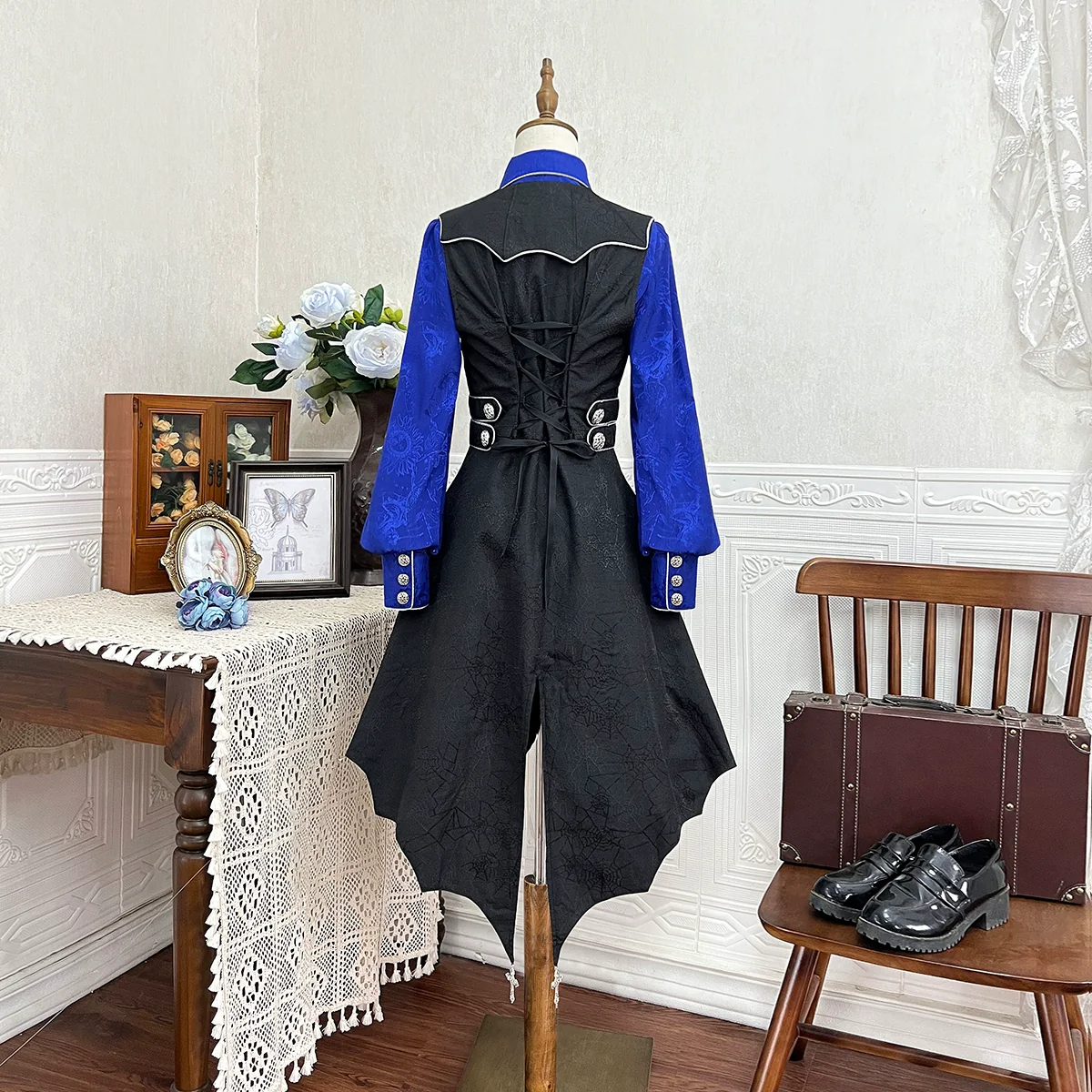 Knight's Code - Jacquard Ouji Fashion Vest Set, Detachable Jabot - Image 11