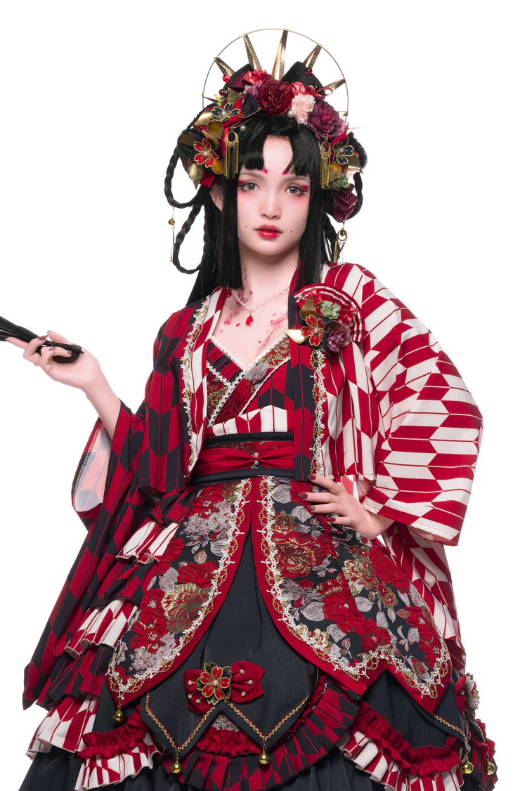 Youruipai - Japanese Wa Lolita Tea Party Red Dress - Image 10