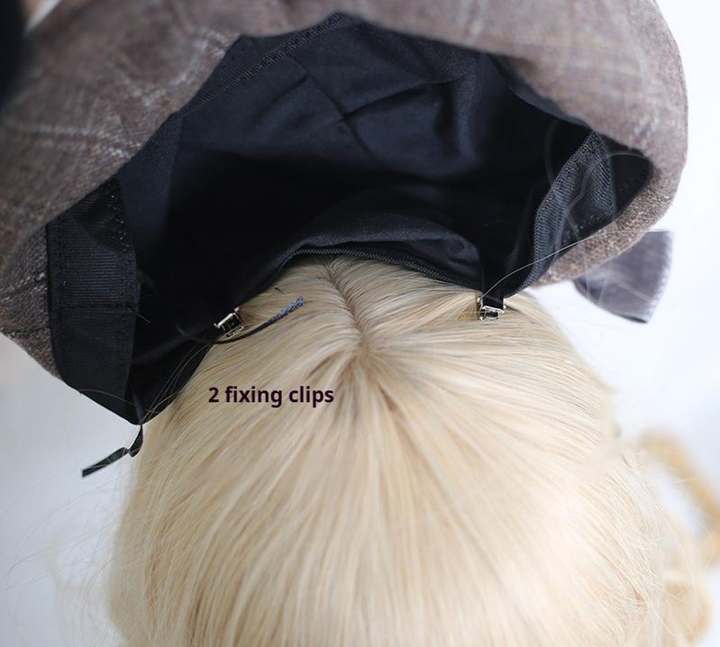 Xiaogui - Japanese Sweet Lolita Beret Winter Daily Plaid Hat - Image 5