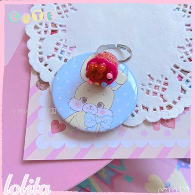 Kawaii Cake Heart Star Strawberry Lolita Rings - Image 19