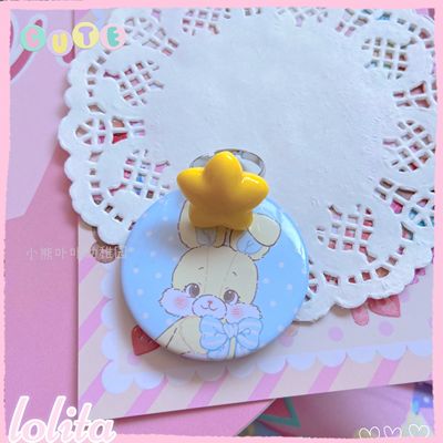 Kawaii Cake Heart Star Strawberry Lolita Rings - Image 23