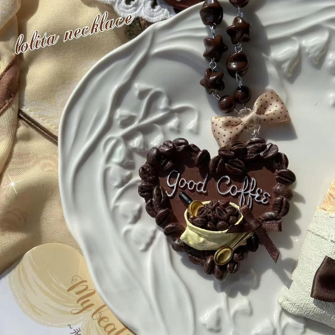 Kawaii Handmade Resin Lolita Necklace - Image 5
