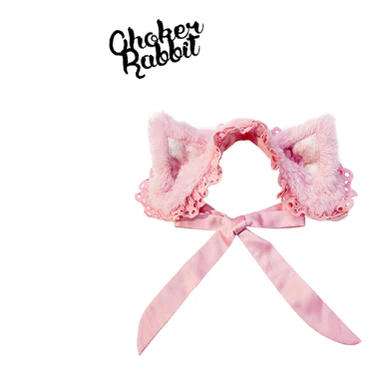 Choker Rabbit - Tabby Cat - Kawaii Lolita Accessory Cat Ear Headband Accessories - Image 6
