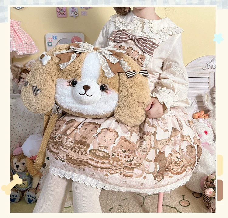 Mango Dango - Pakcoco - Kawaii Lolita Bag, Plush Backpack - Image 11