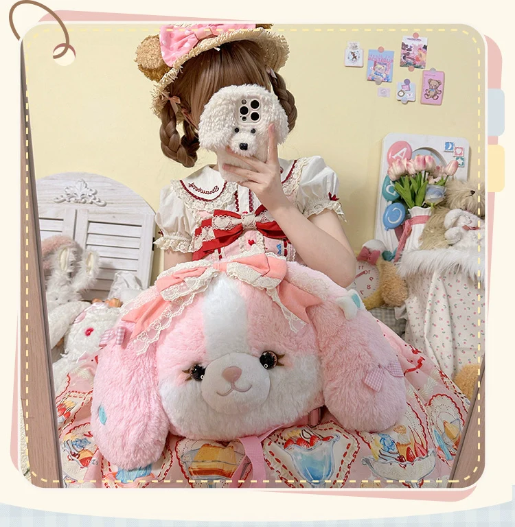 Mango Dango - Pakcoco - Kawaii Lolita Bag, Plush Backpack - Image 5