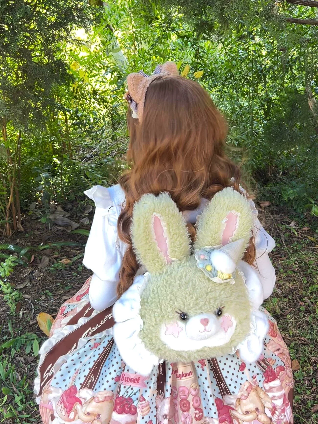 Cavernose - Sugar Star Bunny & Bear - Kawaii Lolita Bear & Bunny Plush Bag - Image 17