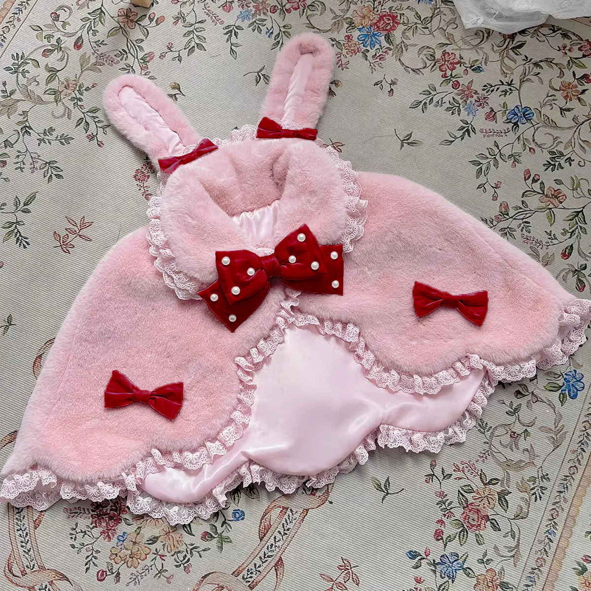 Kawaii Lolita Cape Winter Lolita Shawl Daily - Image 13