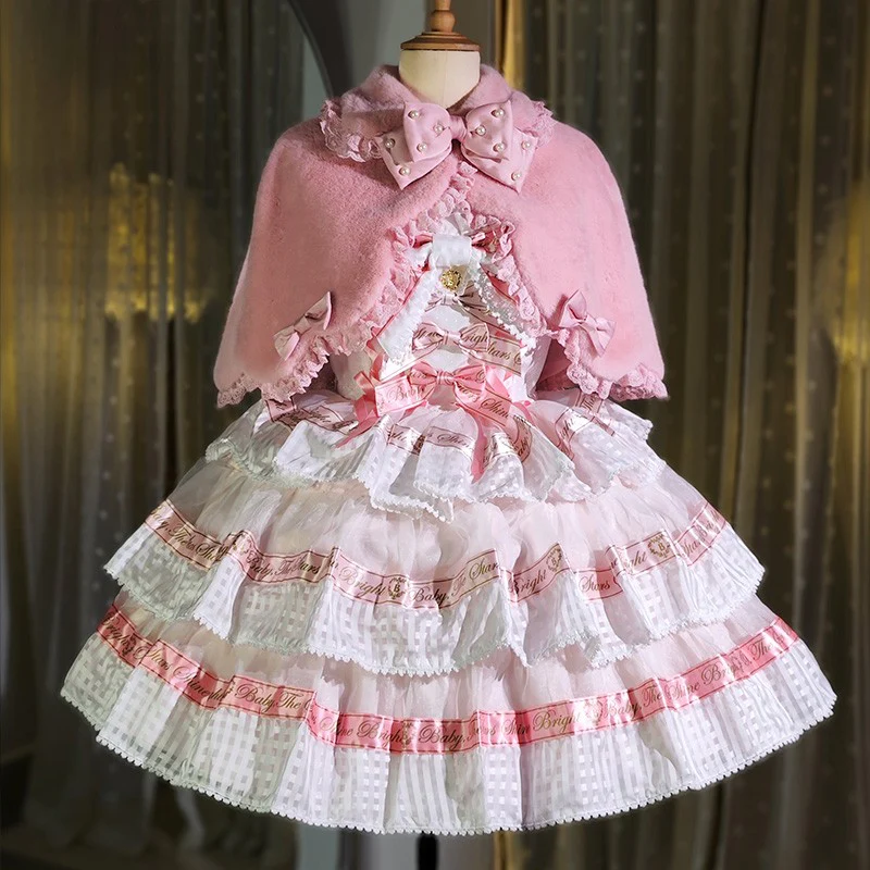 Kawaii Lolita Cape Winter Lolita Shawl Daily - Image 14