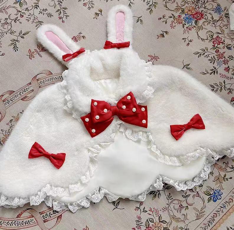 Kawaii Lolita Cape Winter Lolita Shawl Daily - Image 3