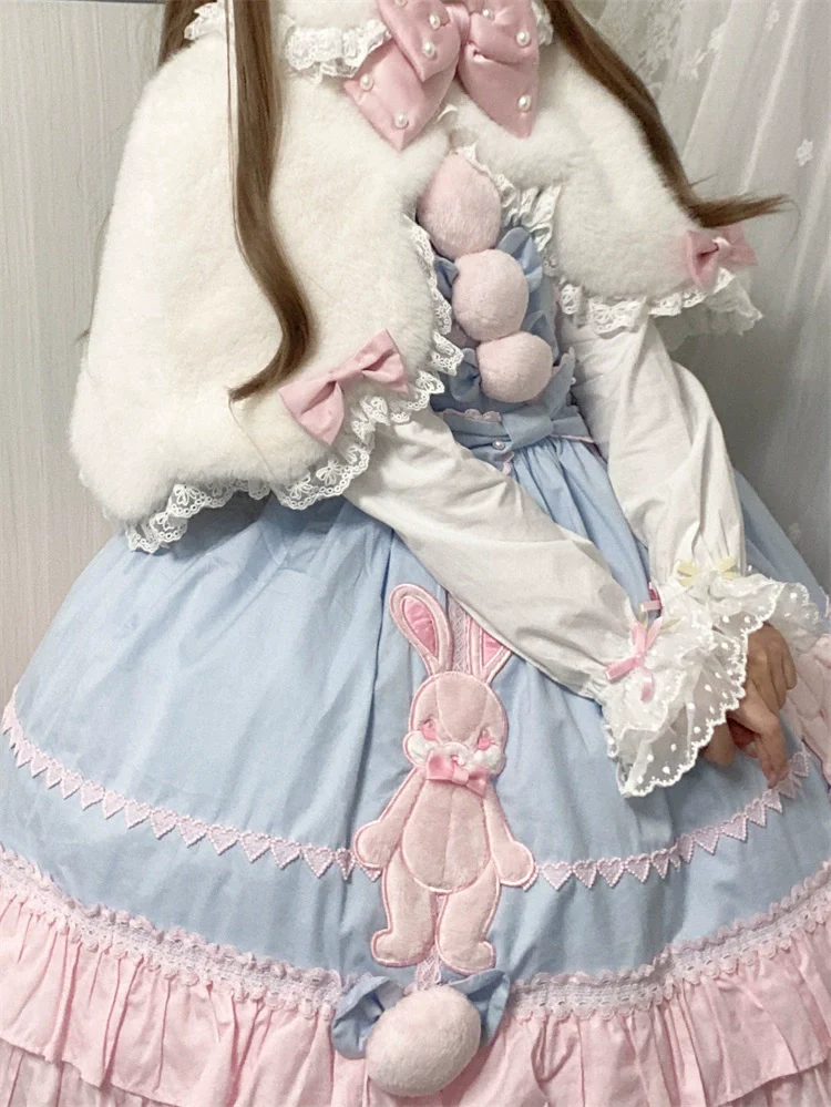 Kawaii Lolita Cape Winter Lolita Shawl Daily - Image 8