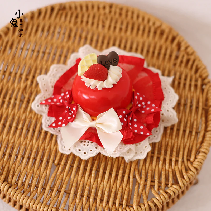 Xiaogui - Sweet Cake - Kawaii Lolita Hairpin Cake Flower Pill Headdress - Image 15