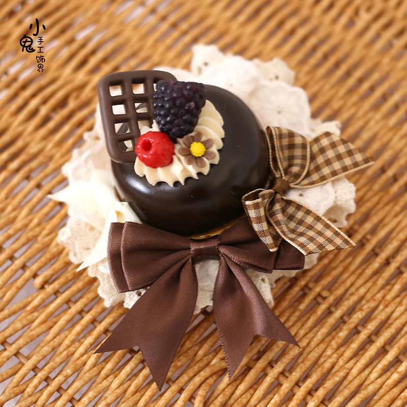 Xiaogui - Sweet Cake - Kawaii Lolita Hairpin Cake Flower Pill Headdress - Image 22