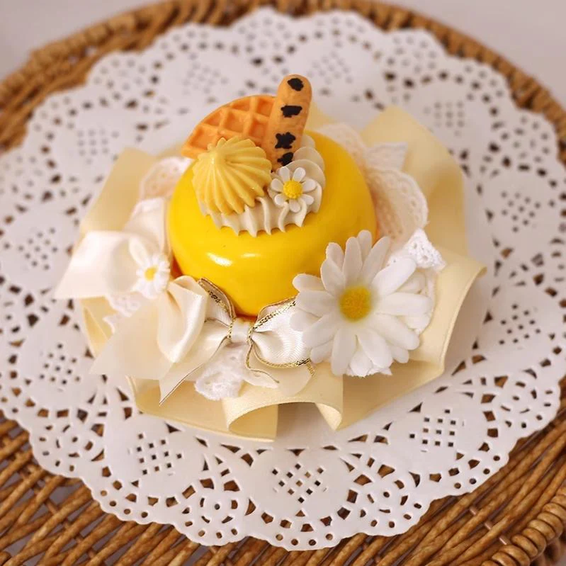 Xiaogui - Sweet Cake - Kawaii Lolita Hairpin Cake Flower Pill Headdress - Image 3