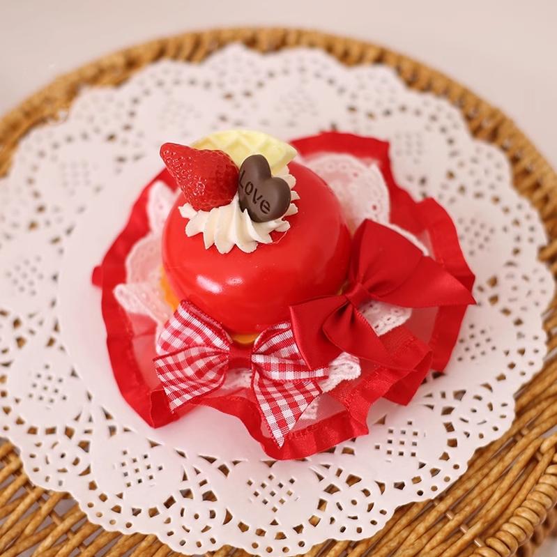 Xiaogui - Sweet Cake - Kawaii Lolita Hairpin Cake Flower Pill Headdress - Image 4