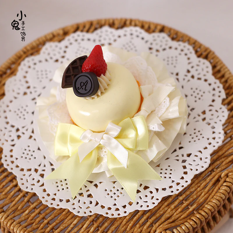 Xiaogui - Sweet Cake - Kawaii Lolita Hairpin Cake Flower Pill Headdress - Image 8