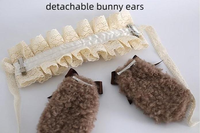 Xiaogui - Kawaii Lolita Headdress, Detachable Bear & Bunny Ears - Image 11
