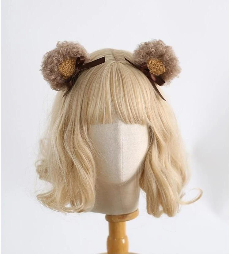 Xiaogui - Kawaii Lolita Headdress, Detachable Bear & Bunny Ears - Image 7