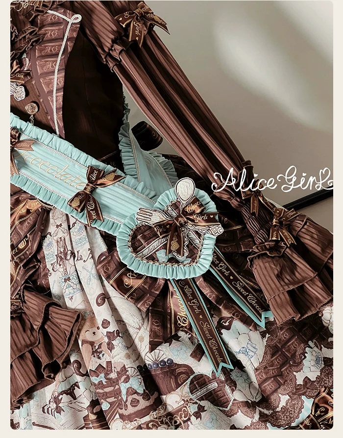 Alice Girl - Bear Chocolate Bar - Kawaii Lolita Headdress Set - Image 15