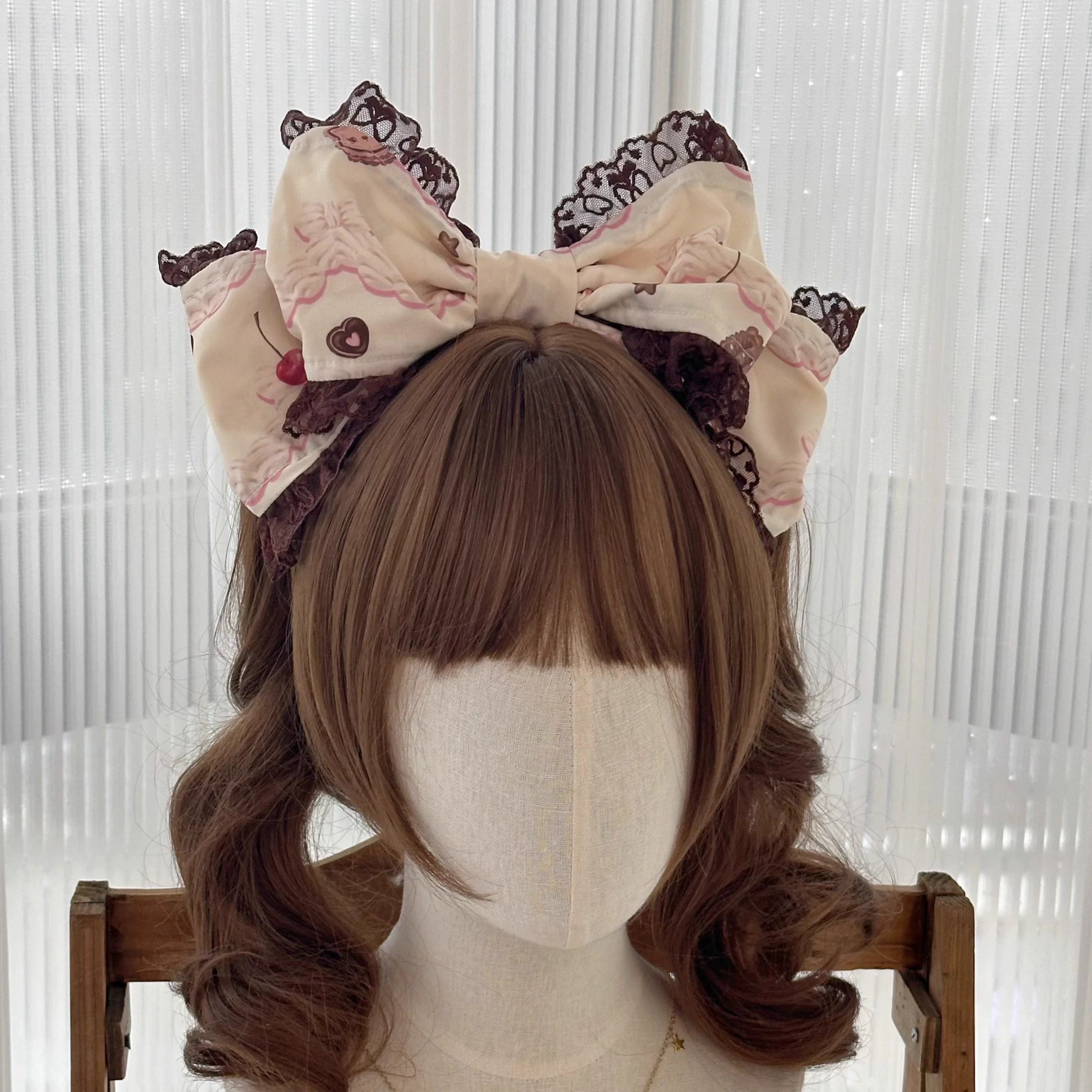 Sweet Dream Sheep - Chocolate Cat - Kawaii Lolita JSK, Cat & Chocolate Print - Image 36
