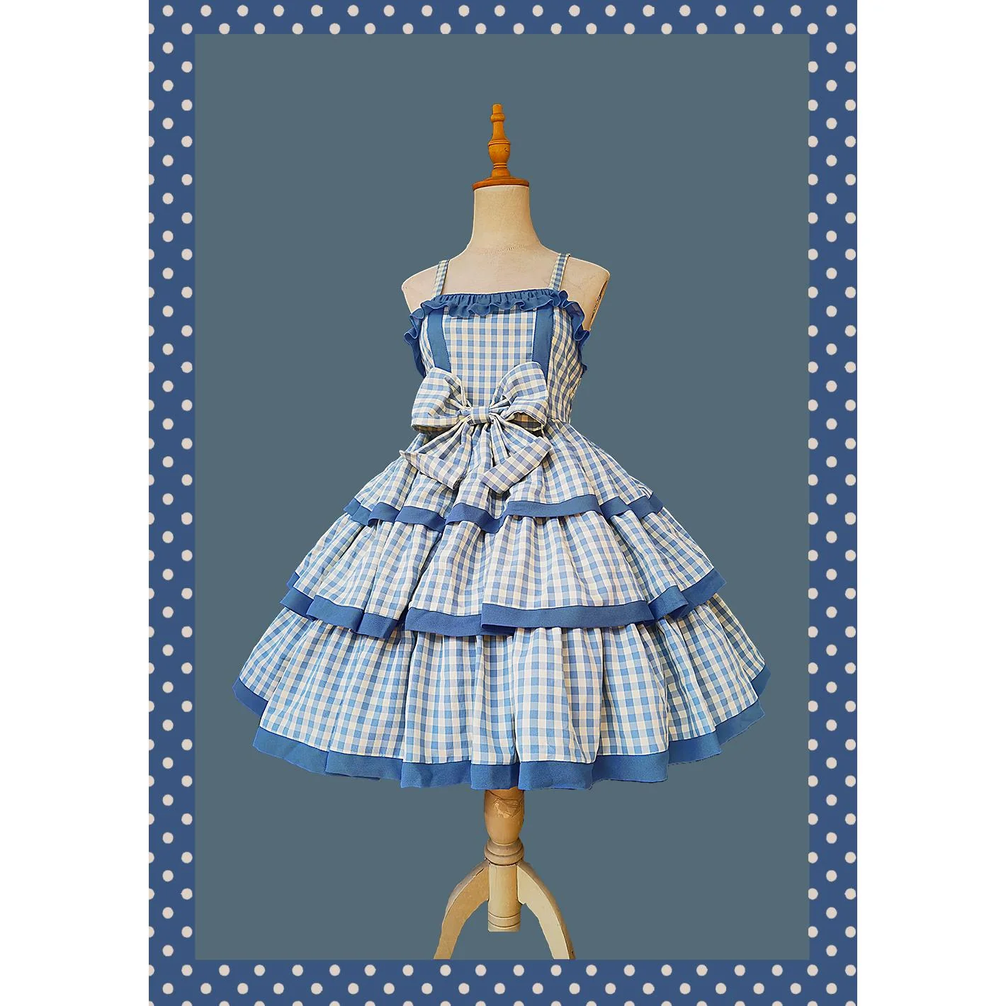 Cloth Cat - Kawaii Lolita JSK Multi-Color Tiered Ruffles Dress