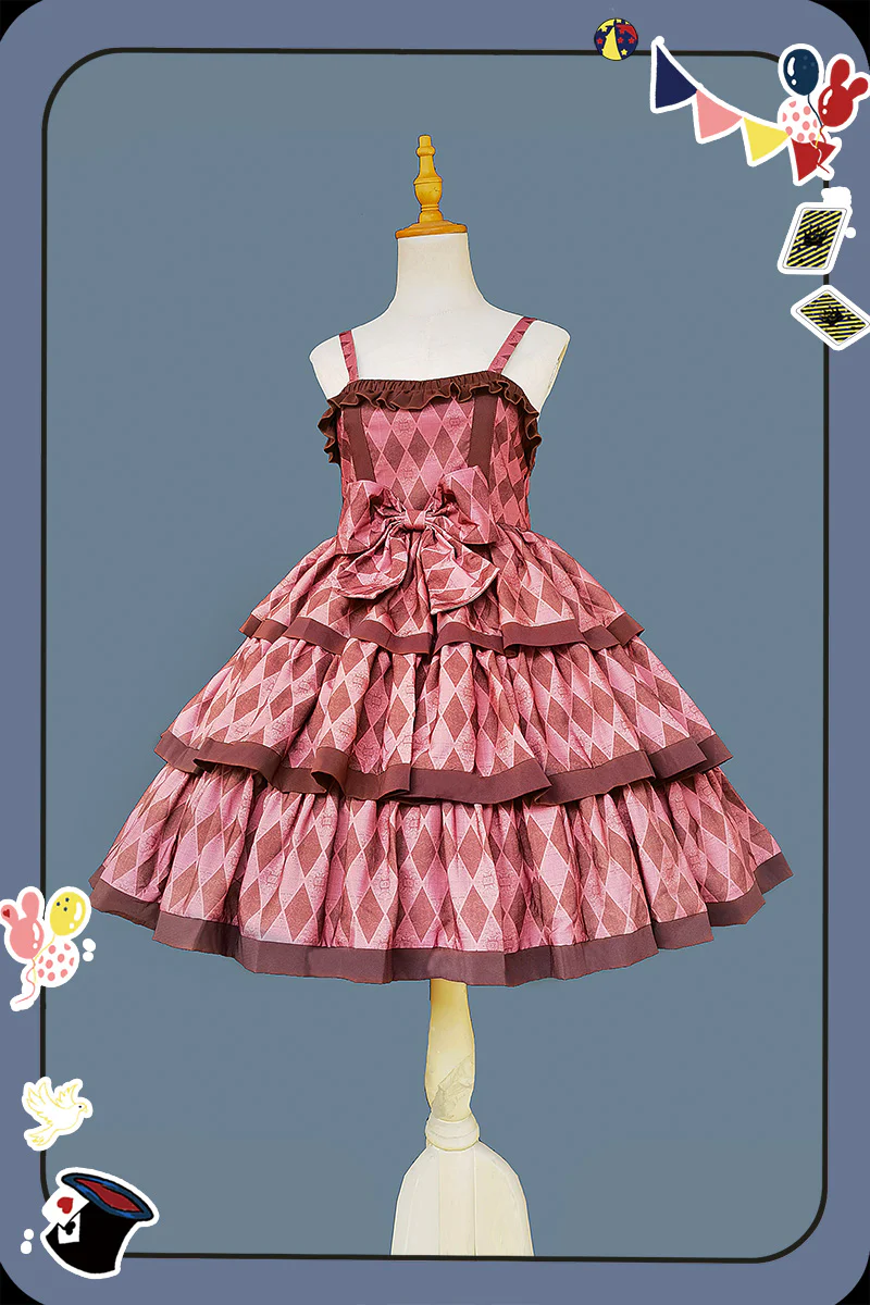 Cloth Cat - Kawaii Lolita JSK Multi-Color Tiered Ruffles Dress - Image 13