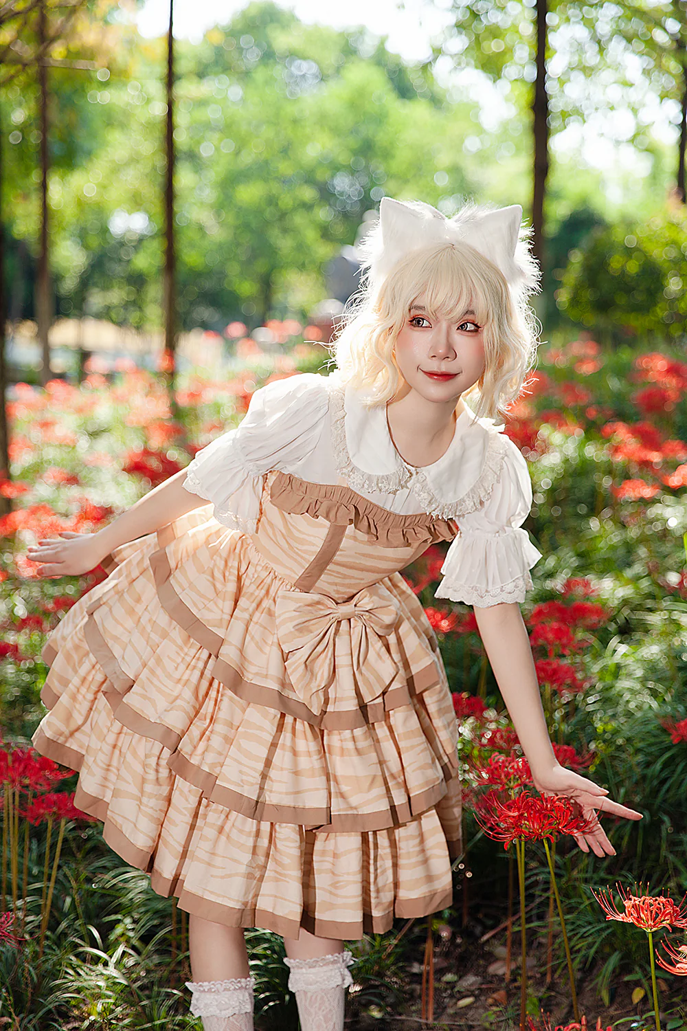 Cloth Cat - Kawaii Lolita JSK Multi-Color Tiered Ruffles Dress - Image 16