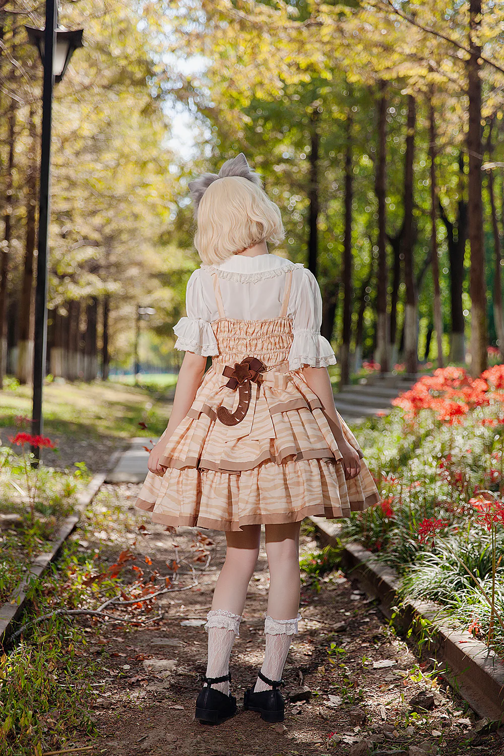 Cloth Cat - Kawaii Lolita JSK Multi-Color Tiered Ruffles Dress - Image 18