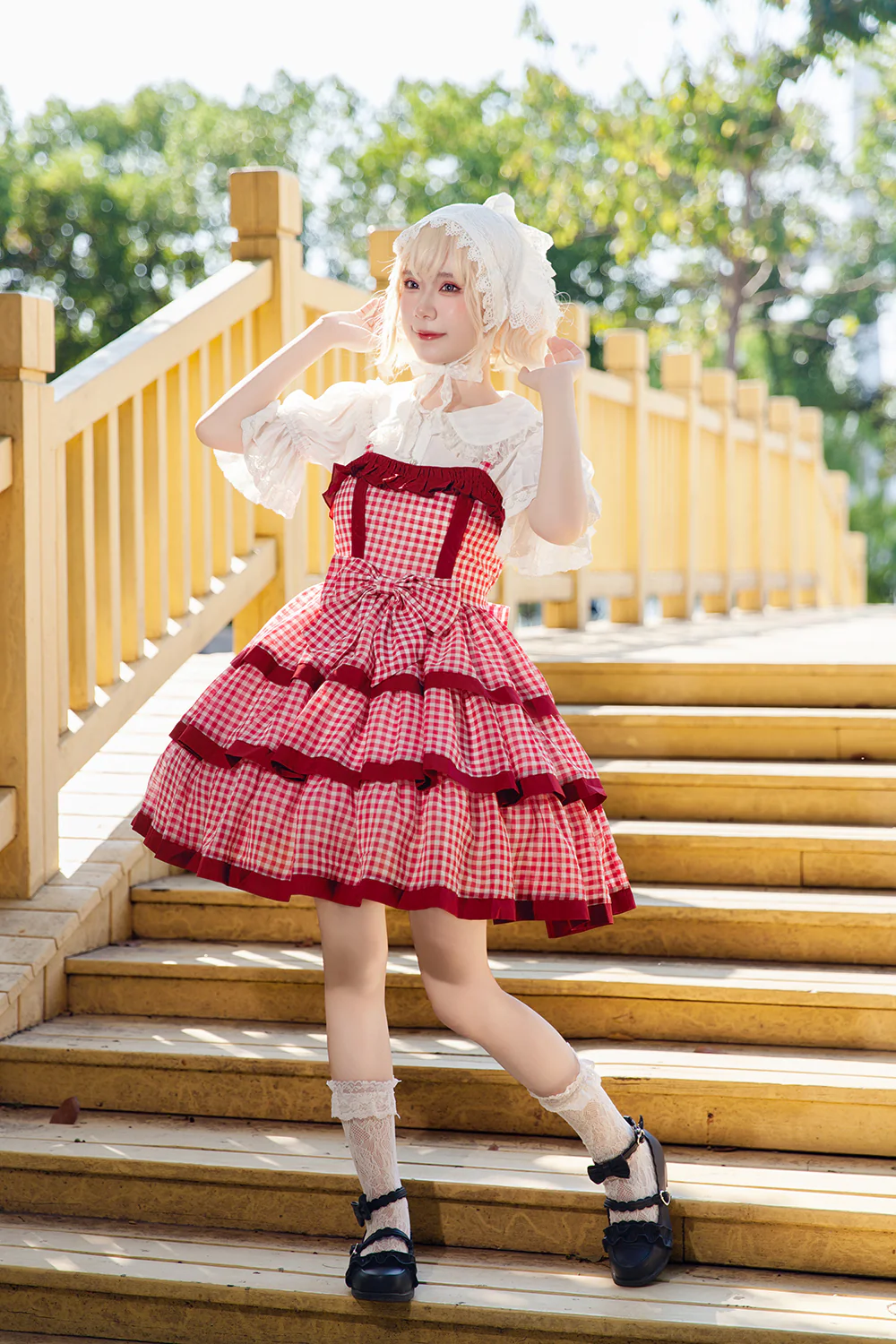 Cloth Cat - Kawaii Lolita JSK Multi-Color Tiered Ruffles Dress - Image 23