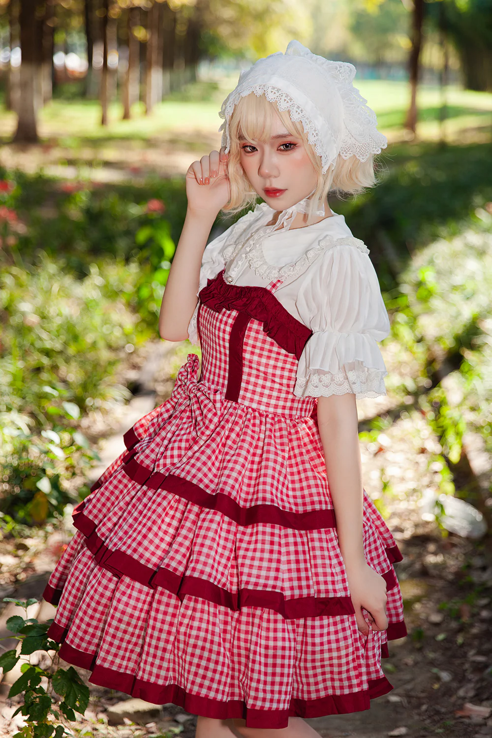 Cloth Cat - Kawaii Lolita JSK Multi-Color Tiered Ruffles Dress - Image 25