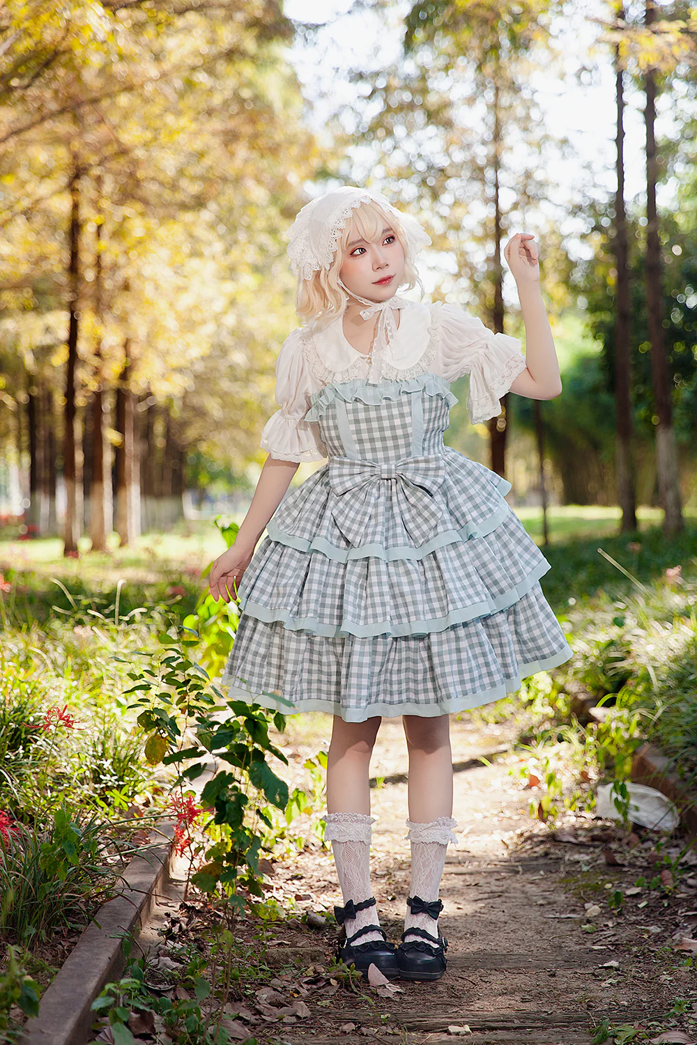Cloth Cat - Kawaii Lolita JSK Multi-Color Tiered Ruffles Dress - Image 29