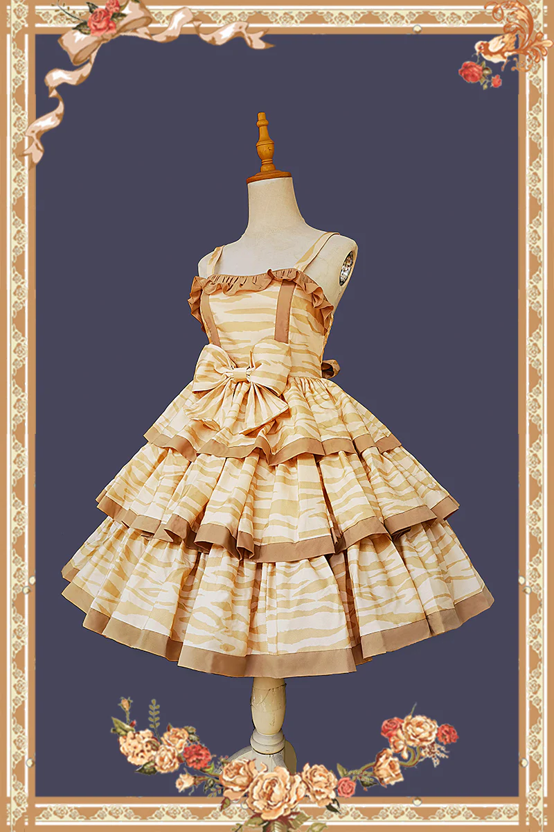 Cloth Cat - Kawaii Lolita JSK Multi-Color Tiered Ruffles Dress - Image 33