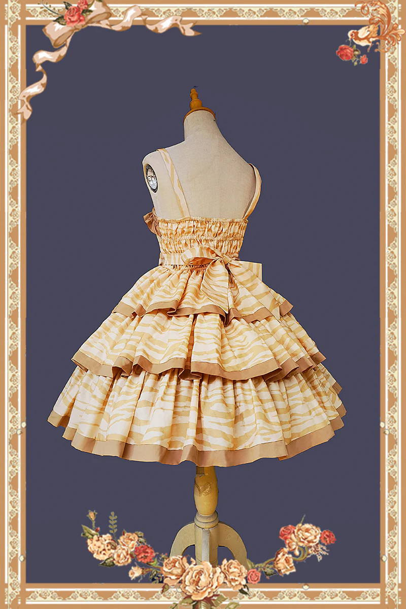 Cloth Cat - Kawaii Lolita JSK Multi-Color Tiered Ruffles Dress - Image 34