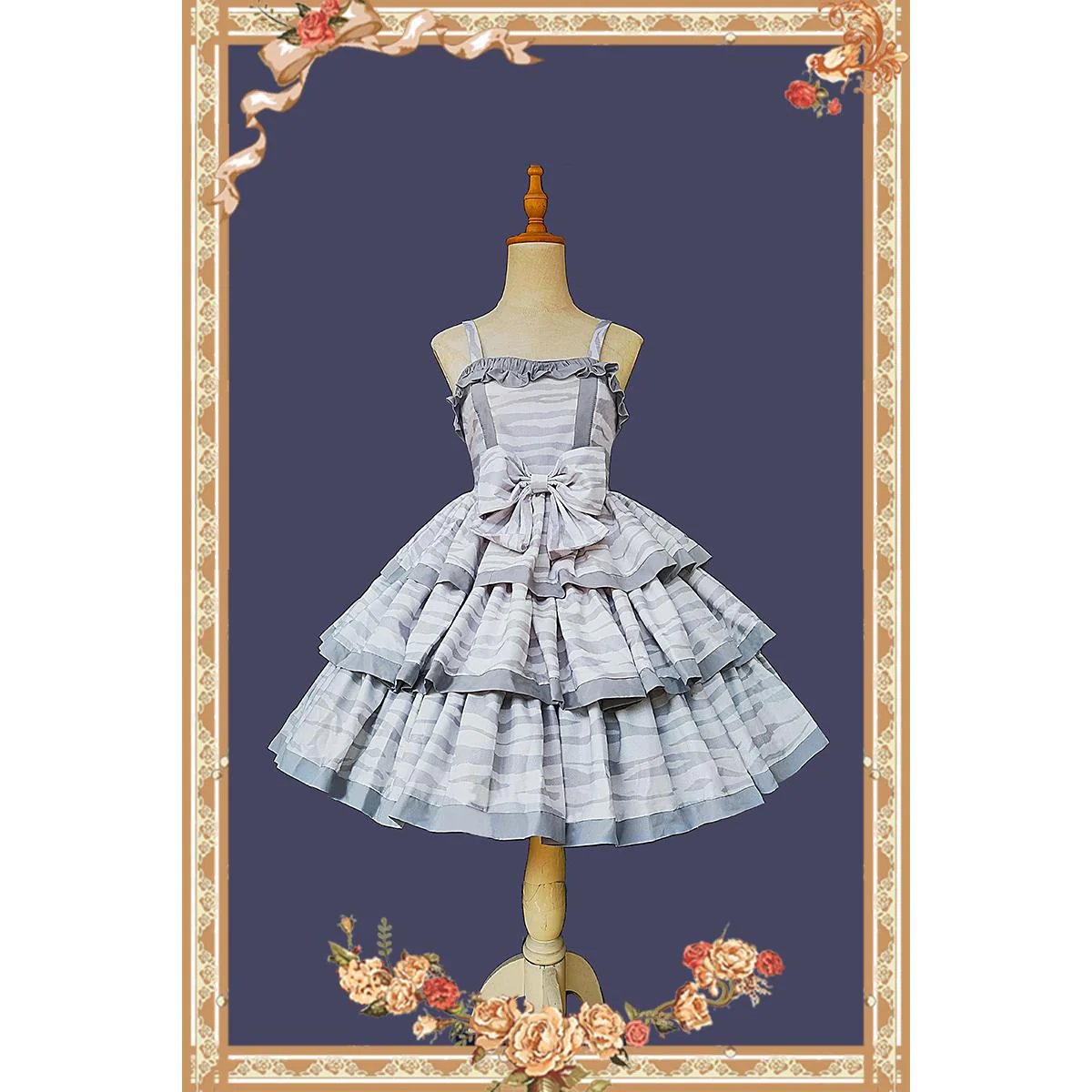 Cloth Cat - Kawaii Lolita JSK Multi-Color Tiered Ruffles Dress - Image 40