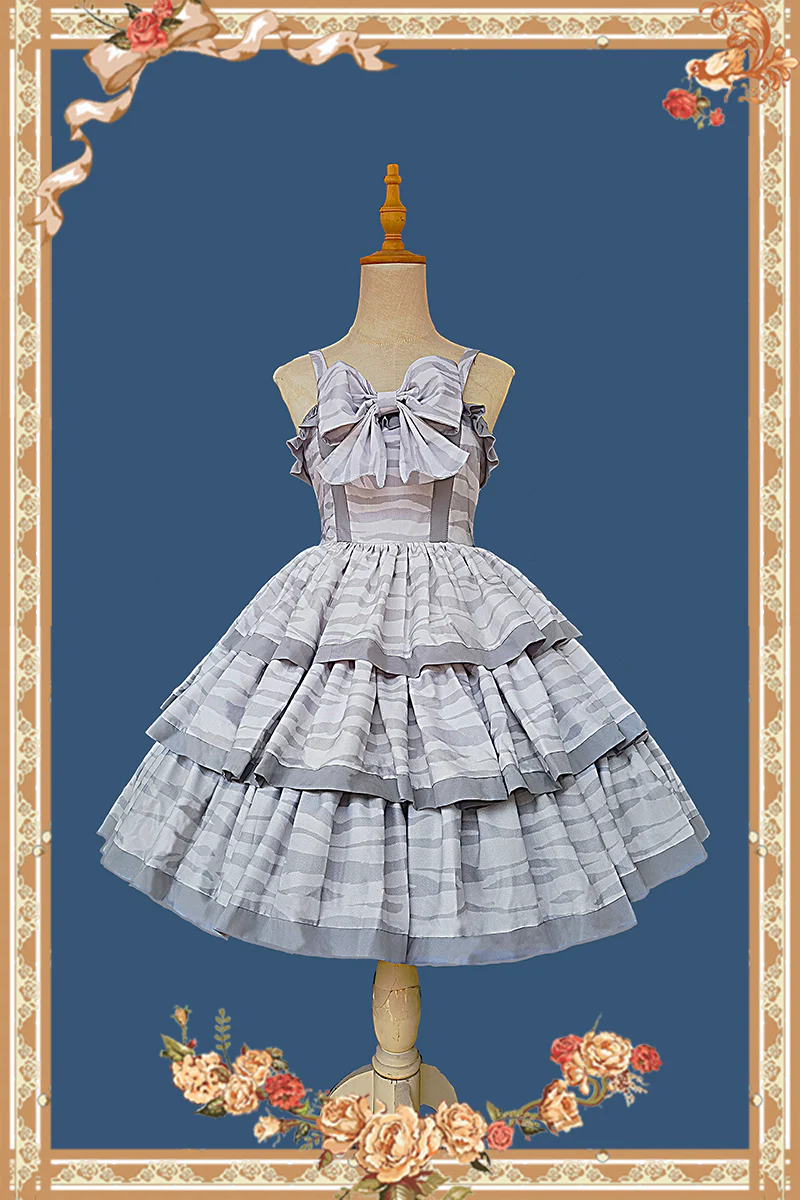 Cloth Cat - Kawaii Lolita JSK Multi-Color Tiered Ruffles Dress - Image 41