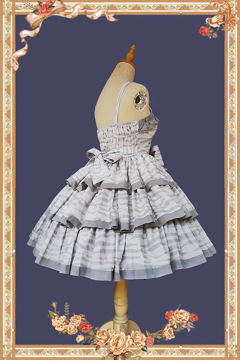Cloth Cat - Kawaii Lolita JSK Multi-Color Tiered Ruffles Dress - Image 42