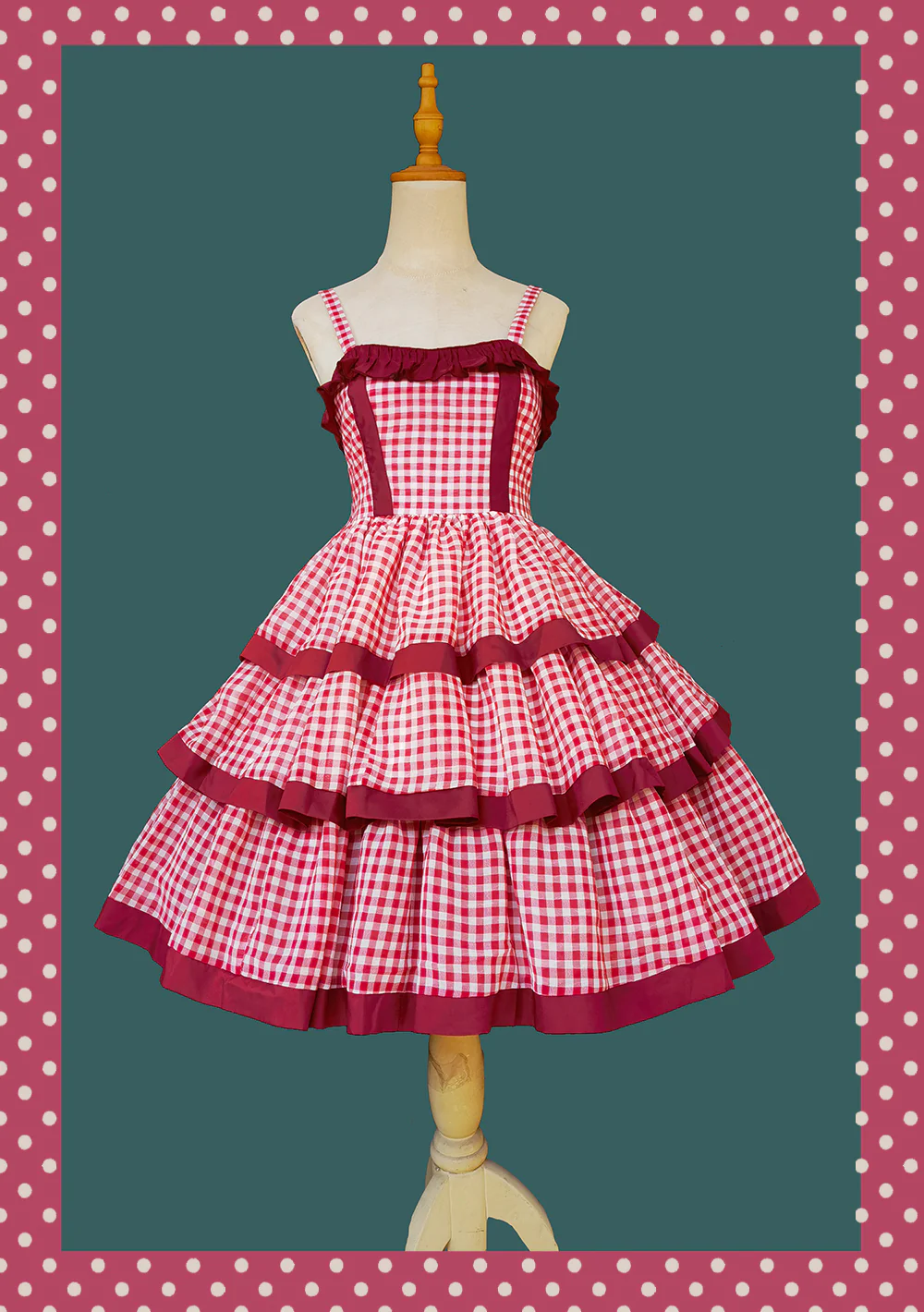 Cloth Cat - Kawaii Lolita JSK Multi-Color Tiered Ruffles Dress - Image 44