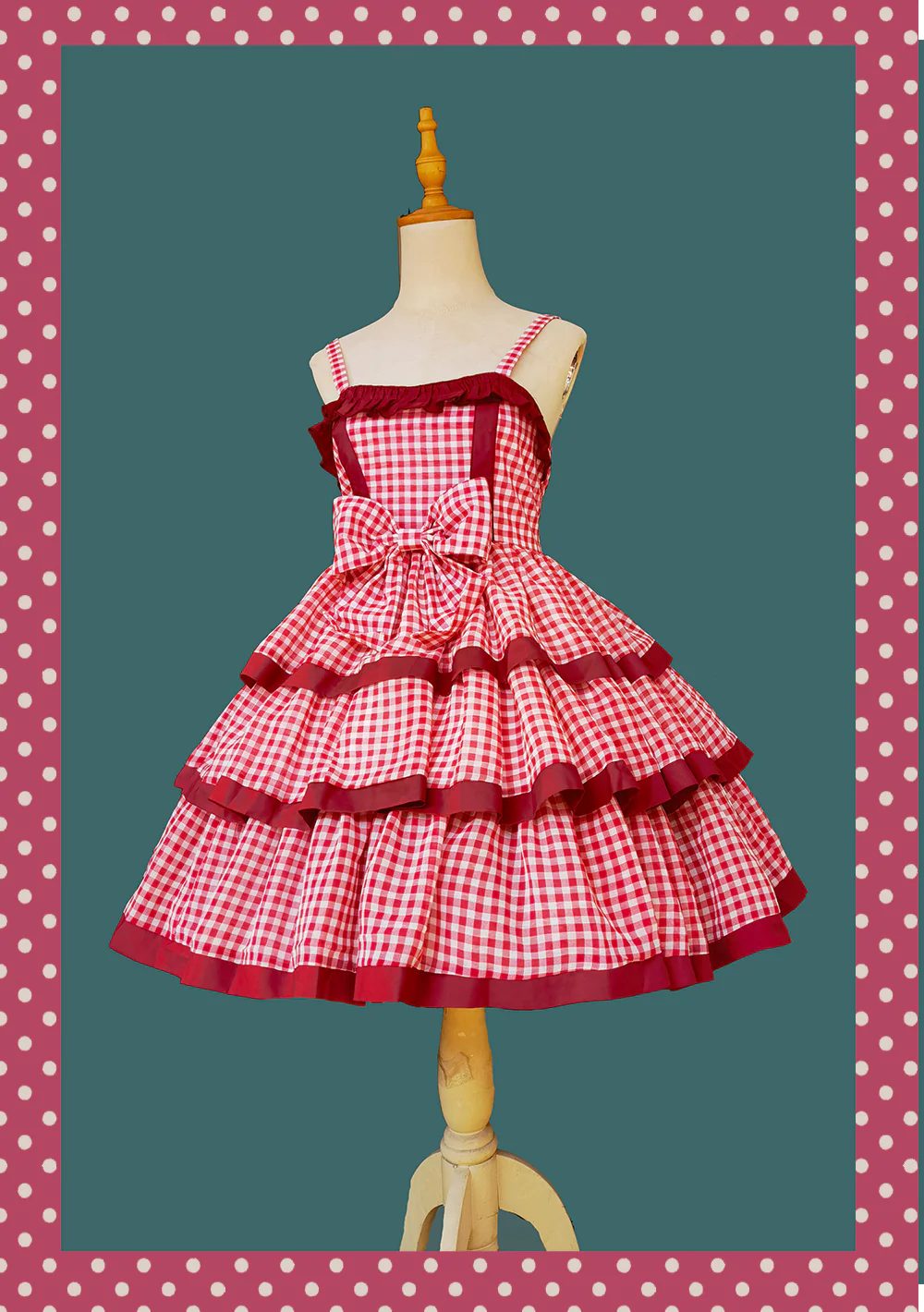 Cloth Cat - Kawaii Lolita JSK Multi-Color Tiered Ruffles Dress - Image 45