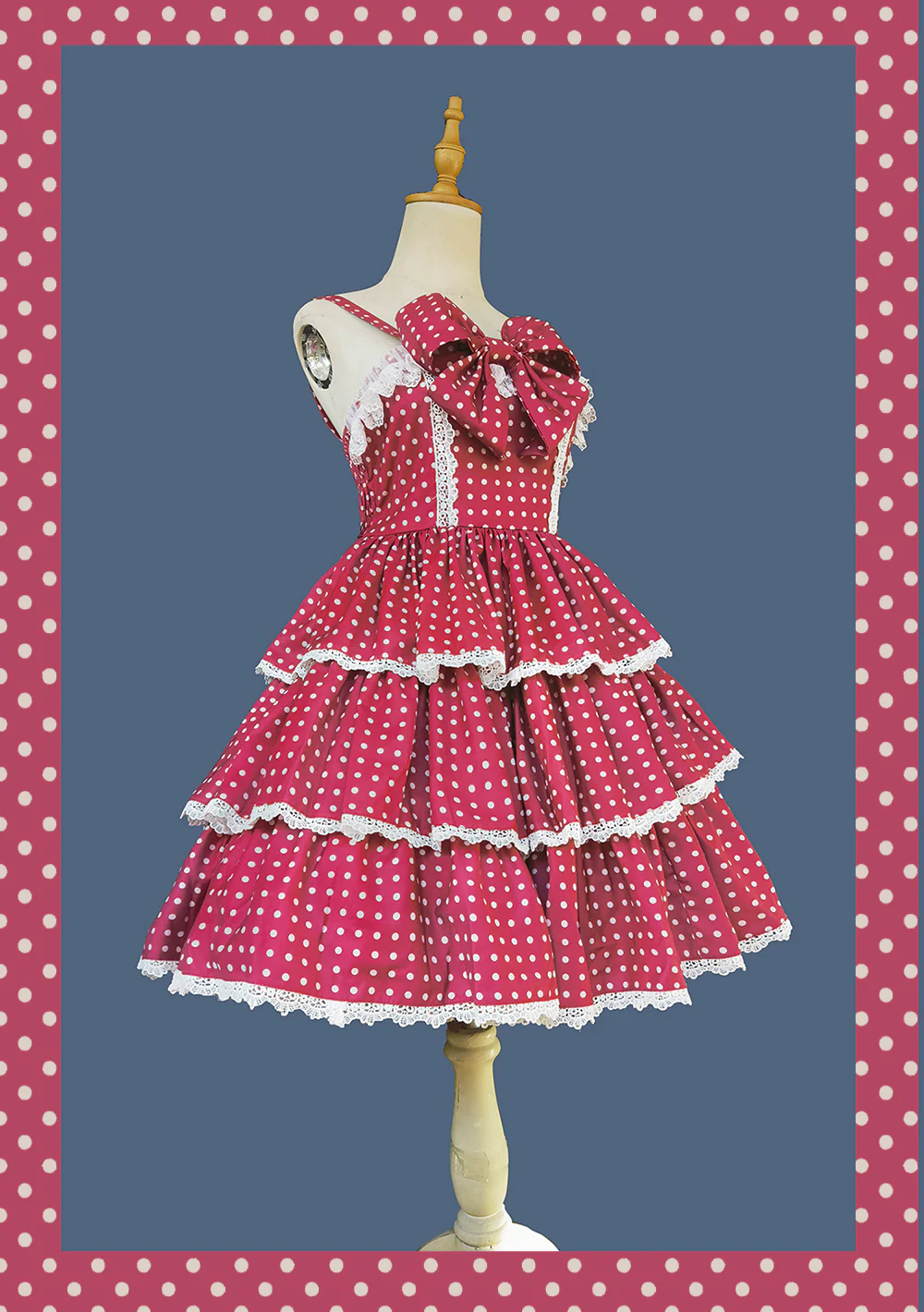 Cloth Cat - Kawaii Lolita JSK Multi-Color Tiered Ruffles Dress - Image 50