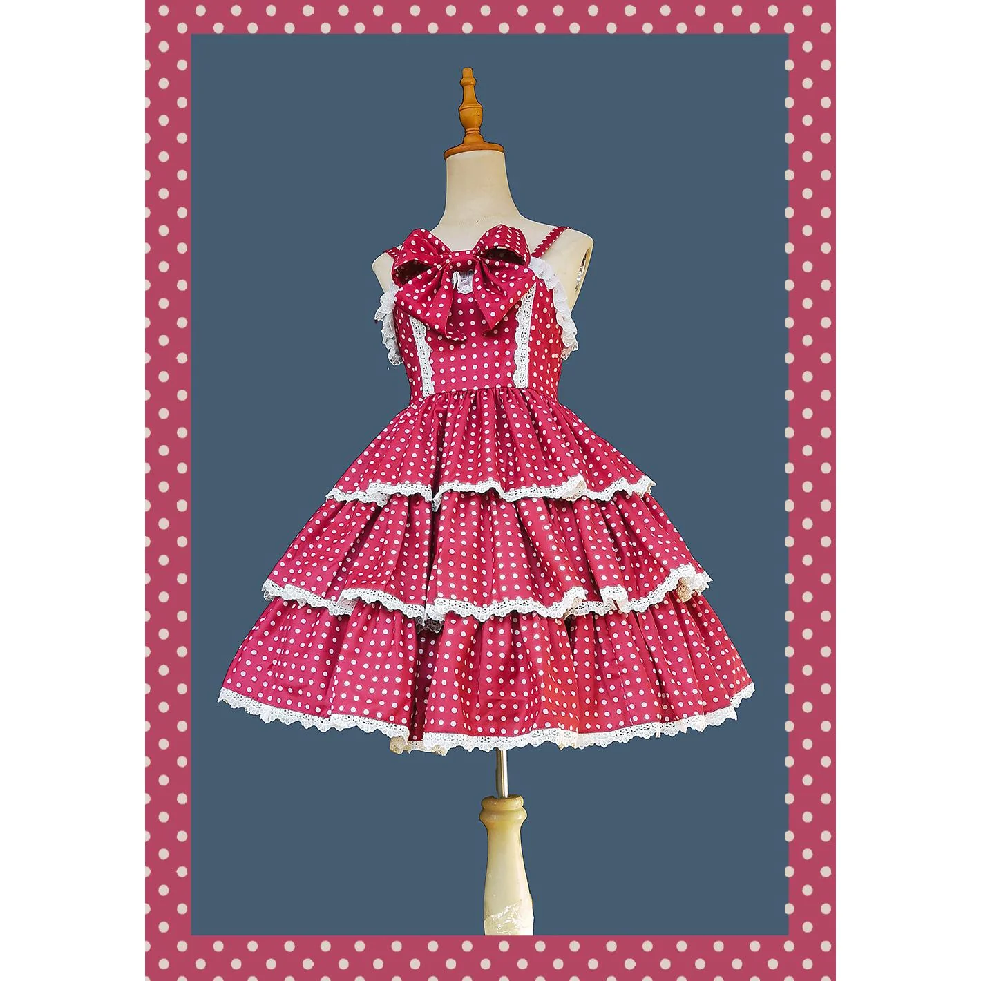 Cloth Cat - Kawaii Lolita JSK Multi-Color Tiered Ruffles Dress - Image 51