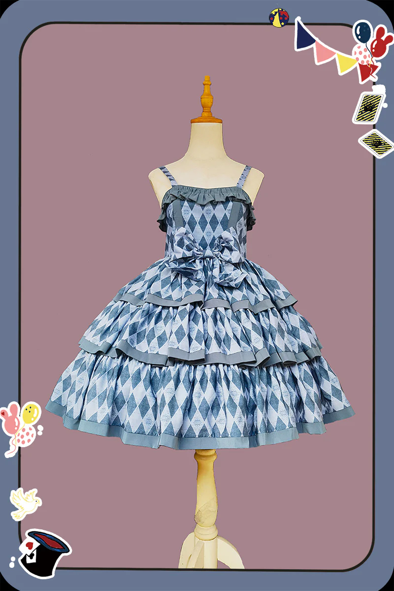 Cloth Cat - Kawaii Lolita JSK Multi-Color Tiered Ruffles Dress - Image 59