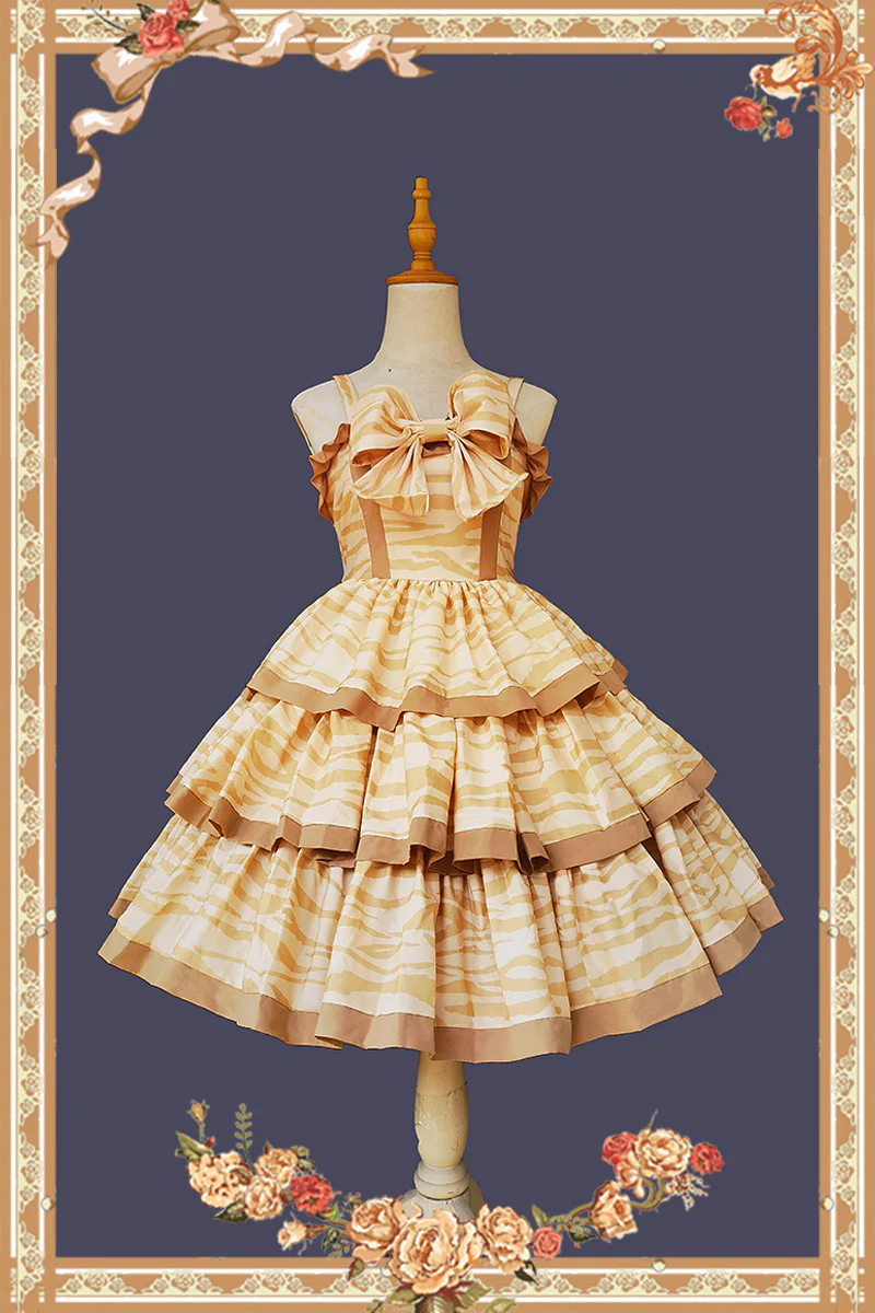 Cloth Cat - Kawaii Lolita JSK Multi-Color Tiered Ruffles Dress - Image 6
