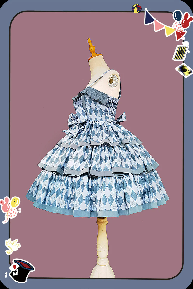Cloth Cat - Kawaii Lolita JSK Multi-Color Tiered Ruffles Dress - Image 60