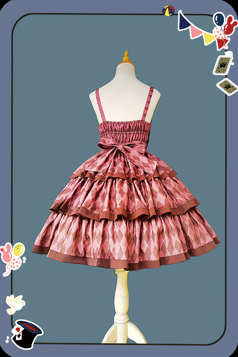 Cloth Cat - Kawaii Lolita JSK Multi-Color Tiered Ruffles Dress - Image 63